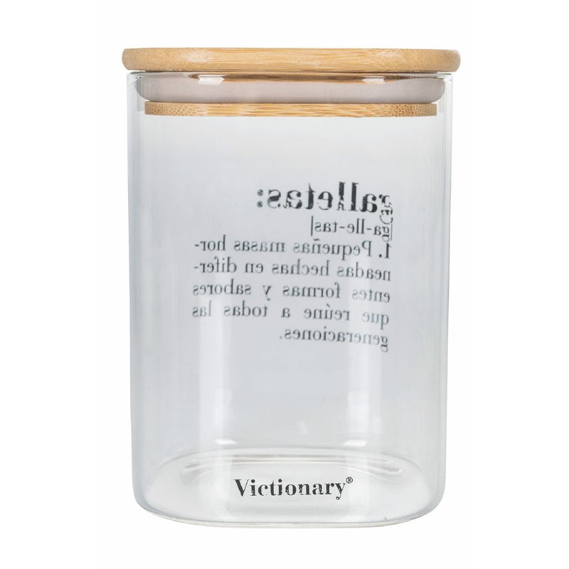 Barattolo Biscotti con scritta "Galletas" 1 Litro in Vetro VdE Tivoli 1996 Spagnolo