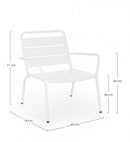 Poltrona 65x74x71h cm Marlyn Bianco 