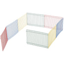 Recinto Recinzione per Animali Domestici 8pz 69x69x23 cm in Metallo Multicolor