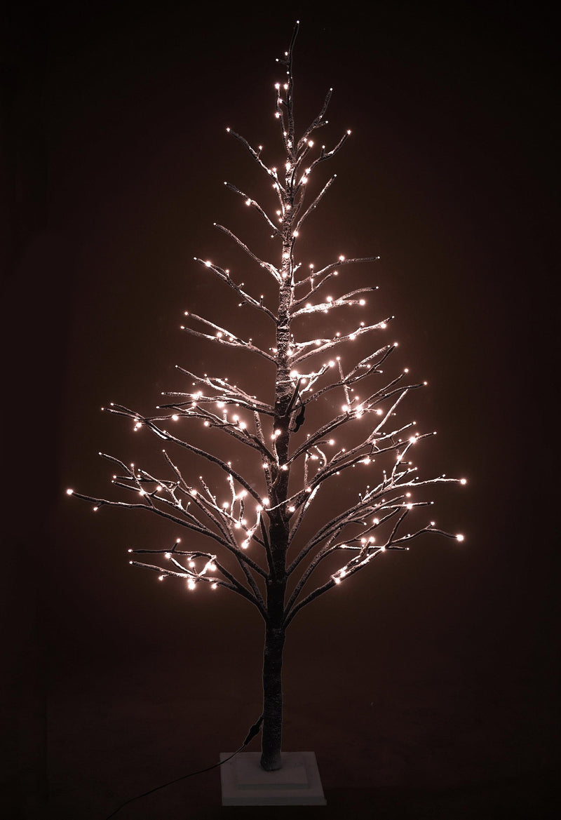 Faggio H180 cm con 270 Led e Movimento per interno Marrone