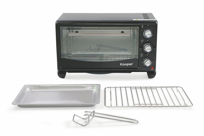 Forno Fornetto Elettrico Ventilato 24 Litri 1380W Kooper Texas 24 Nero
