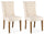 Set 2 Sedie 51x63x104h cm Columbia Naturale Bouclè