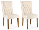 Set 2 Sedie 51x63x104h cm Columbia Naturale Bouclè 