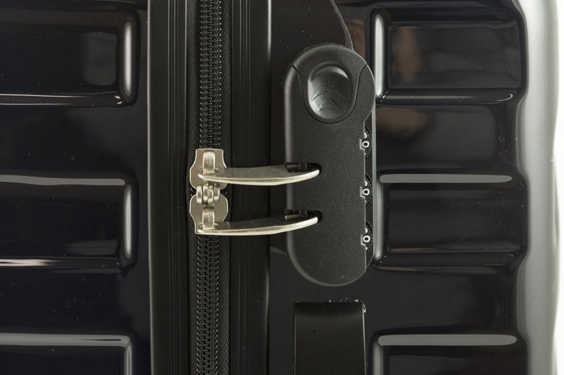 Trolley Valigia Bagaglio a Mano Rigida in Policarbonato 4 Ruote TSA Soriani Blu Scuro