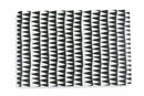 Set 6 Tovagliette 45x30 cm in Plastica Villa d'Este Home Tivoli Masai Bianche e Nere
