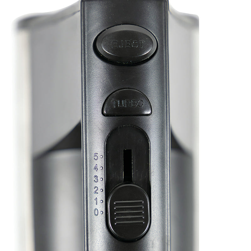 Sbattitore Elettrico Doppie Fruste 5 Velocità 330W Kooper Twistand Nero e Acciaio