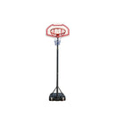 Canestro Basket Regolabile per Bambini Altezza 205-265 cm Rosso      