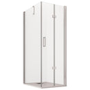 Box Doccia Angolare 1 Anta a Libro in Cristallo Trasparente 6mm H195 Bonussi Eloisa Varie Misure