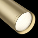 Faretto per Sistema Illuminazione Binario 50W GU10 in Alluminio  Nero e Ottone