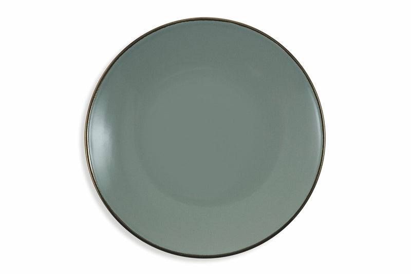 Set 6 Piatti Frutta Ø20,4x2,5 cm in Gres Villa d'Este Home Tivoli Royal Light Grigi