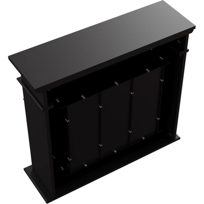 Camino a Bioetanolo da Pavimento 95x28x87 cm Flig Trenton Light Nero