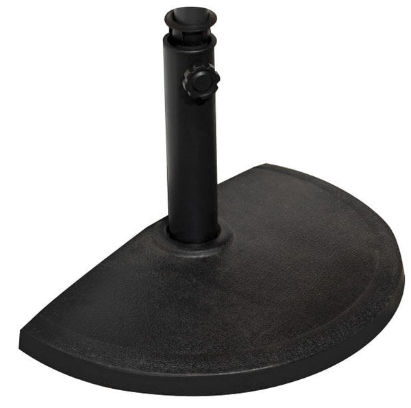 sconto Basis für halben Wandschirm aus schwarzem Vorghini-Harz