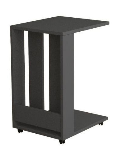 Tavolino da divano 37x45x67 cm Edi porta pc e riviste antracite sconto