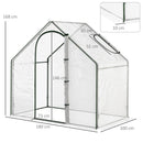 Serra da Giardino in PVC Trasparente 180x105x150 cm 