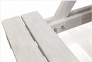 Set Birreria da Giardino Tavolo e 2 Panche in Legno Soriani Bianco