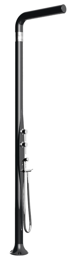 acquista Doccia da Esterno Giardino Miscelatore Deviatore e Doccetta Mobile Arkema Funny Yang Top Line Perla