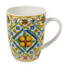 Set 4 Tazzine da Caffè Ø5,8x6,8 cm in New Bone China VdE Tivoli 1996 Costiera