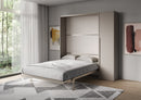 Letto Matrimoniale Francese A Scomparsa 140 Versia Con Armadio 1 Anta Dx Argilla      