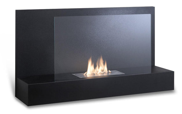 Bioethanol Wandkamin 90x26x50 cm Schwarz sconto