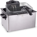 Friggitrice Elettrica Professionale Acciaio Inox 3 Cestelli 2000W 5 litri Alpina Alpina