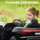 Macchina Elettrica per Bambini 12V con Licenza Audi E-Tron GT Nera