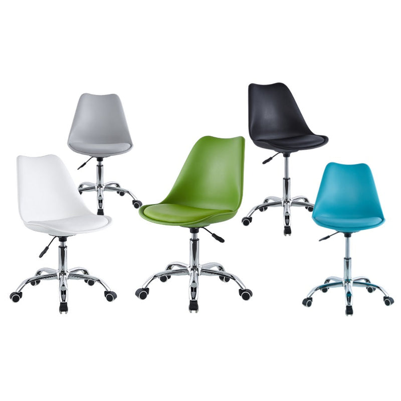 Sedia Operativa da Ufficio 48,5x49x80/88 cm May Bianca