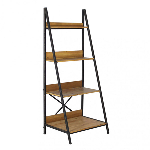 online Basil Schrank 62x49,5x147 h cm aus brauner Bilaminat-Spanplatte