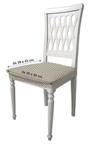 Set 2 Coprisedie Elasticizzati in Poliestere Fashion Blu Scuro 