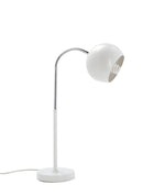 Paralume Ball da Tavolo Bianco 25x14x55 cm Metallo Bianco