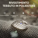 Tenda a Rullo Avvolgibile 240x160 cm in Poliestere Anti-UV con Catenella Grigio Scuro      