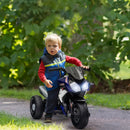 Moto Elettrica per Bambini 3-5 Anni 86x42x52 cm Batteria 6V Velocità 3km/h Blu   