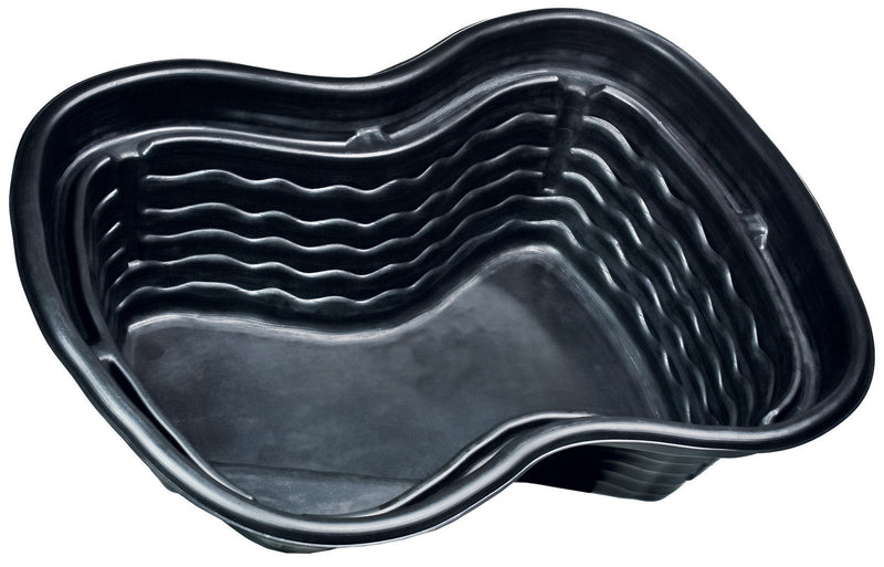 Laghetto Artificiale Termoformato in PE 124x90x58 cm 250 Litri Nero