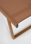 Set 2 Lettini Prendisole da Giardino 70x182x91,5h cm con Ruote Taylor Pecan 