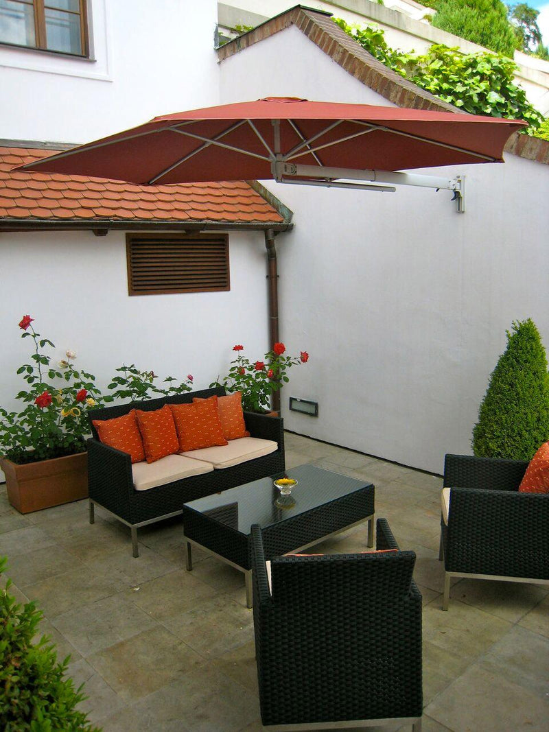 Ombrellone da Giardino a Parete Ø2,70m Maffei Parrot P3 Arancione