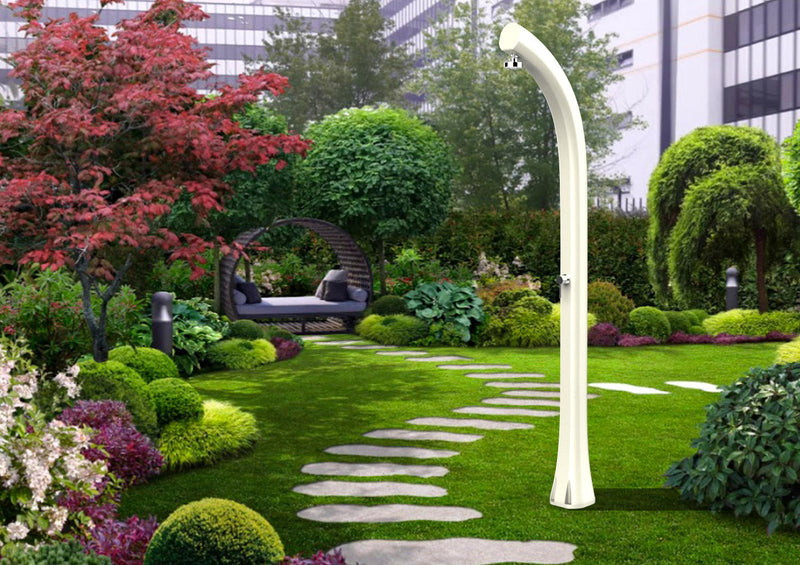 Doccia Solare da Esterno Giardino 30L Miscelatore Arkema Jolly Plus Verde Chiaro