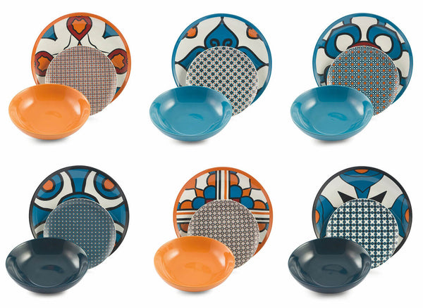 Tafelservice 18 Teile aus Porzellan und Steinzeug Villa d'Este Home Tivoli Cala Lisboa Multicolor acquista