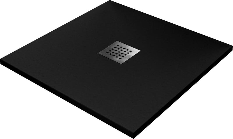 Piatto Doccia in Pietra Bonussi Ardesia Stone Central Nero Varie Misure