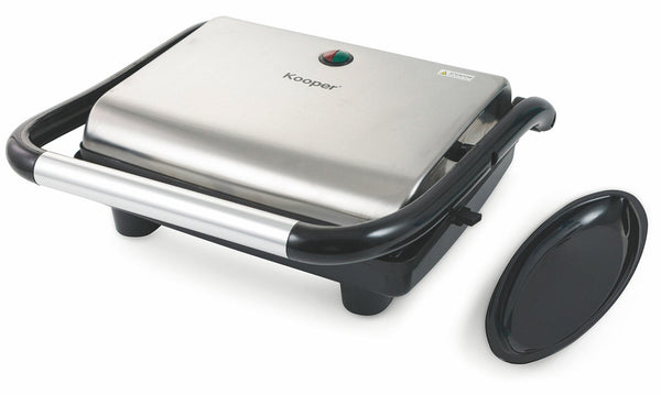 Kooper Poldo Elektrische Grillplatte 32x36x12 cm 1600W in Stahl sconto