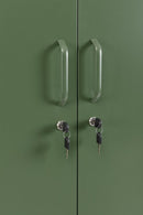 Armadio 2 Ante 50x80x185 cm Cambridge in Acciaio Verde
