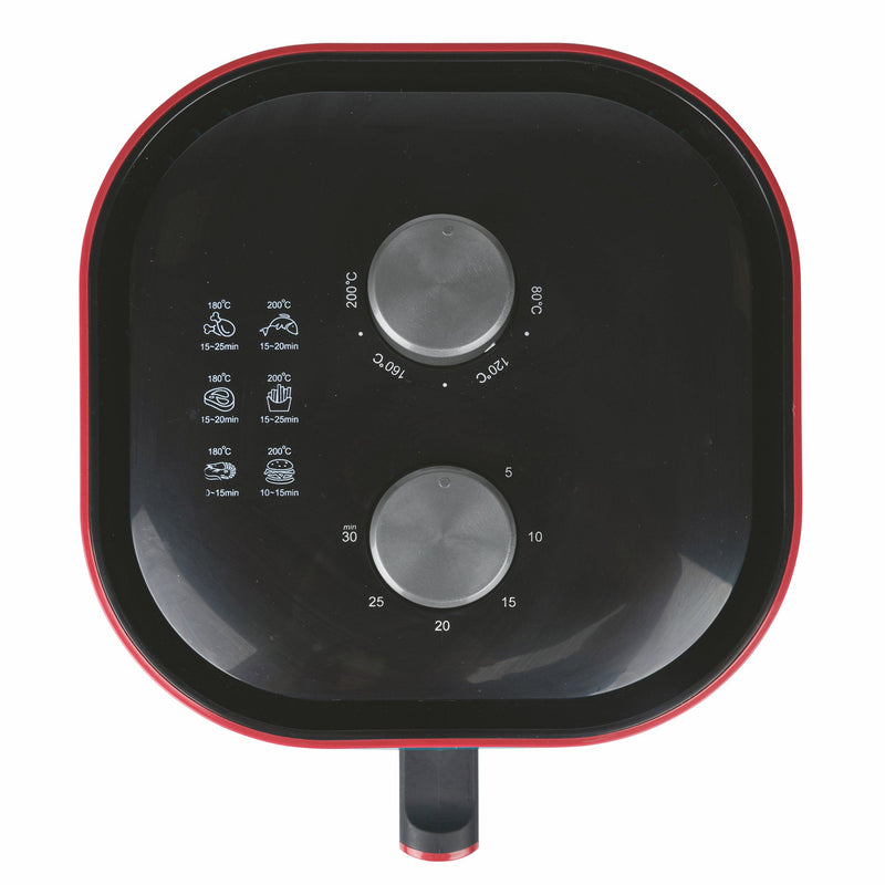 Friggitrice Elettrica ad Aria 1400W 4,8 Litri Kooper Dorè Rossa