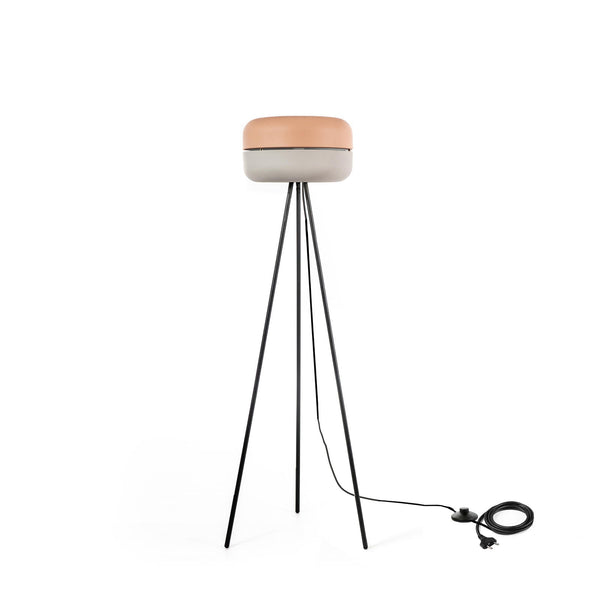 Lampada da Terra 35x35xH140 cm in Metallo Idra Rosa e Grigio online