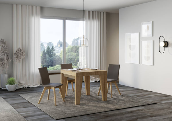 sconto Tavolo Allungabile 90/246x90x77 cm Naxy Premium Quercia Natura