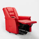 Poltrona Alzapersona Elettrica 1 Motore 68x77x109 cmin Similpelle Rosso