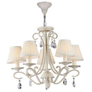 Lampadario Elegant in Metallo Brionia Beige