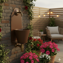 Fontana a Parete da Giardino con Rubinetto Belfer 42/PR Ruggine