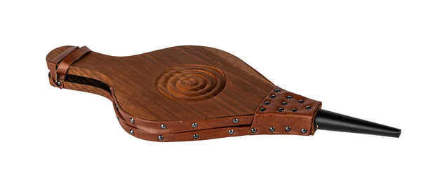 Mantice 47xØ19x4 cm in Legno e Pelle Sintetica Color Legno e Marrone acquista