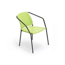 Sedia da Giardino in Ferro e PVC Rattan Taddei Maia Verde