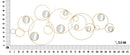 Pannello da Muro Light Mirror 118,5x2,5x47 cm in Ferro 