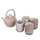 Set Teiera e 4 Tazze  700 ml in Ceramica VdE Tivoli 1996 Reactive