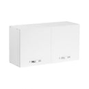 Mobile sopracappa 90x32x49H cm bianco frassinato